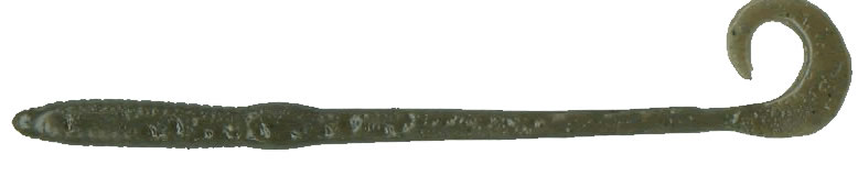 8 inch curl tail worm